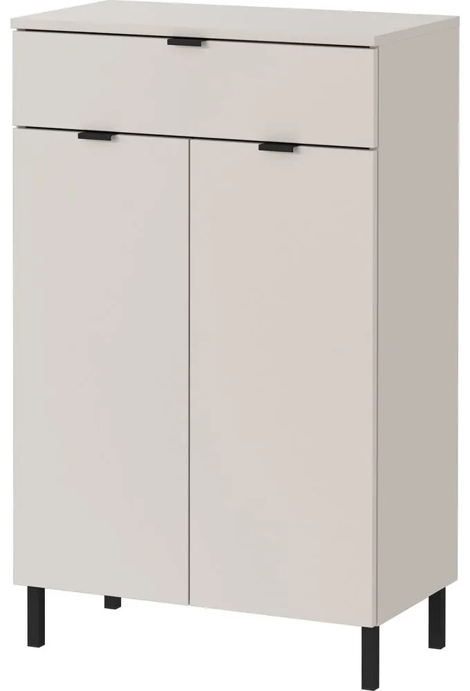 Kremowa wysoka szafka łazienkowa 60x97 cm Arcena – Germania