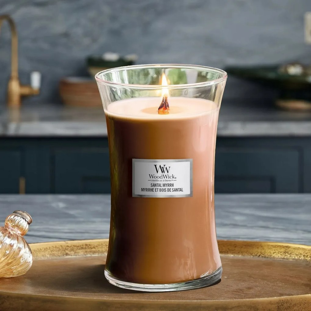 WoodWick Świeca zapachowa w dużym słoiku SantalMyrrh, 609 g