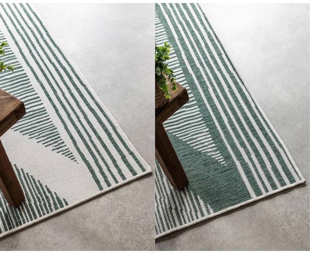 Zielono-kremowy dywan odpowiedni na zewnątrz 160x230 cm Gemini – Elle Decoration