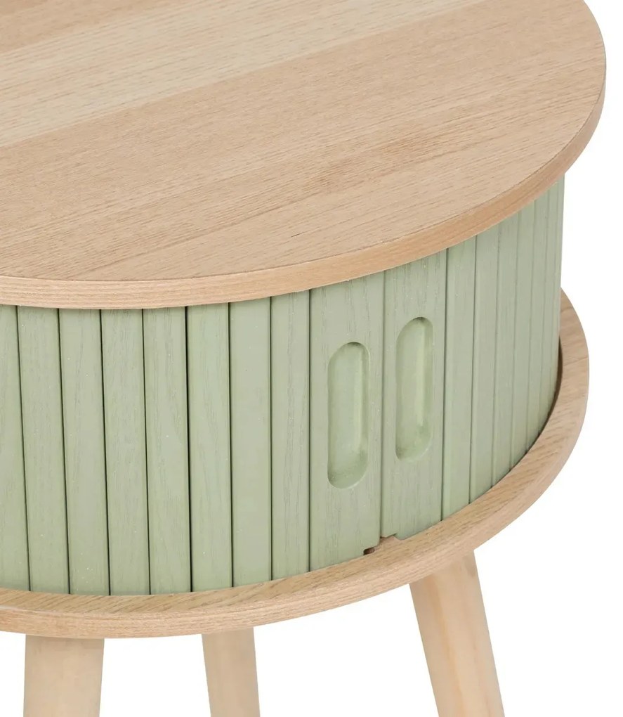 Szafka nocna NYSOS z 2 drzwiczkami, Ø 40 cm