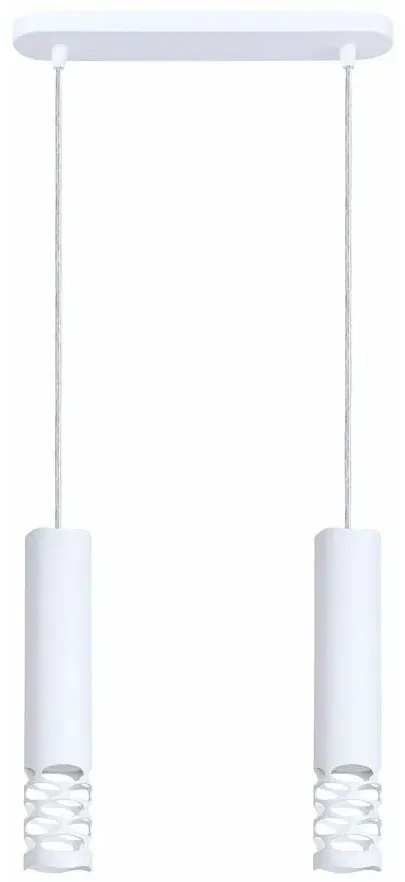 Podwójna biała lampa wisząca - K604-Lanow