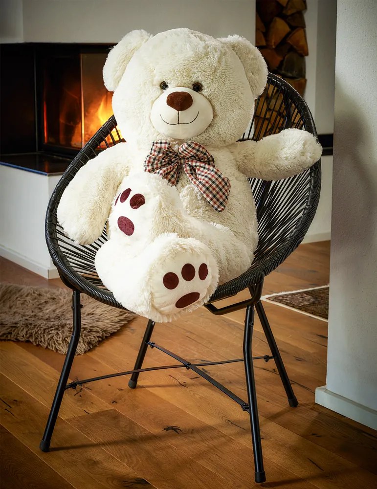 Monzana Duży pluszowy miś BENY, 100cm, kremowa