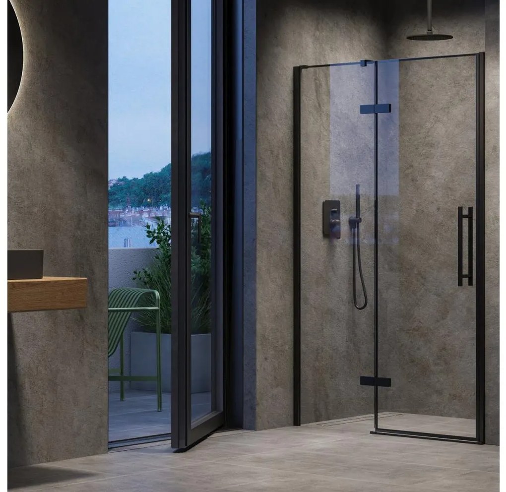 Ravak X0VVAC300Z1 - Drzwi prysznicowe COOL 100x195 cm czarne