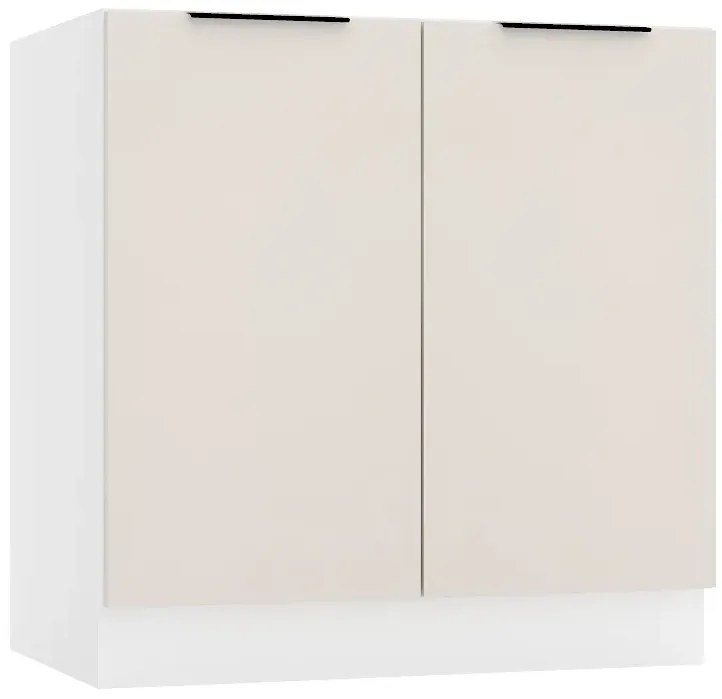 Dolna Szafka Kuchenna 80 Cm Beż Piaskowy A4-L74