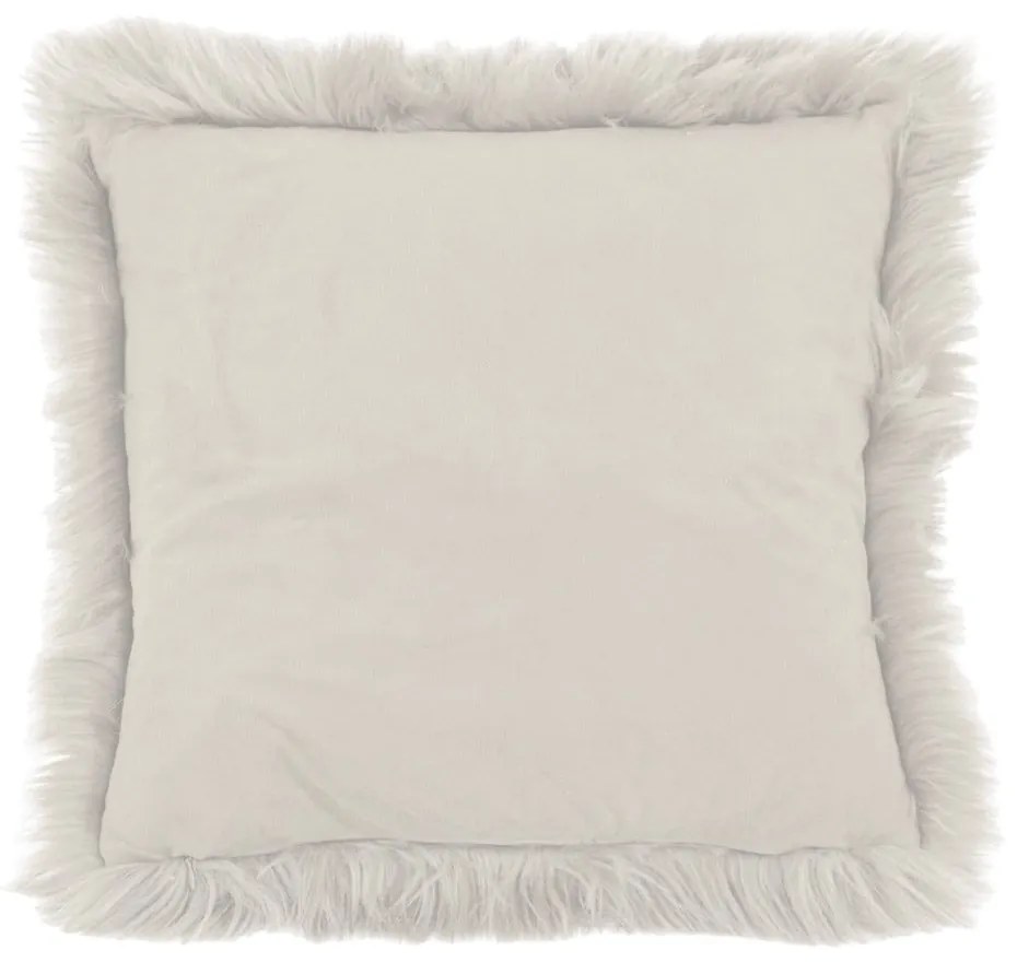 Beżowa poduszka Tiseco Home Studio Sheepskin, 45x45 cm