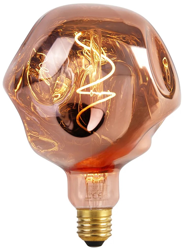Żarówka LED E27 ściemniana G125 różowa 4W 70lm 1800K