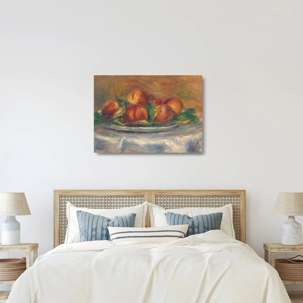 Obraz na szkle - Auguste Renoir, Peaches on a  Plate, reprodukcje (70x50 cm)