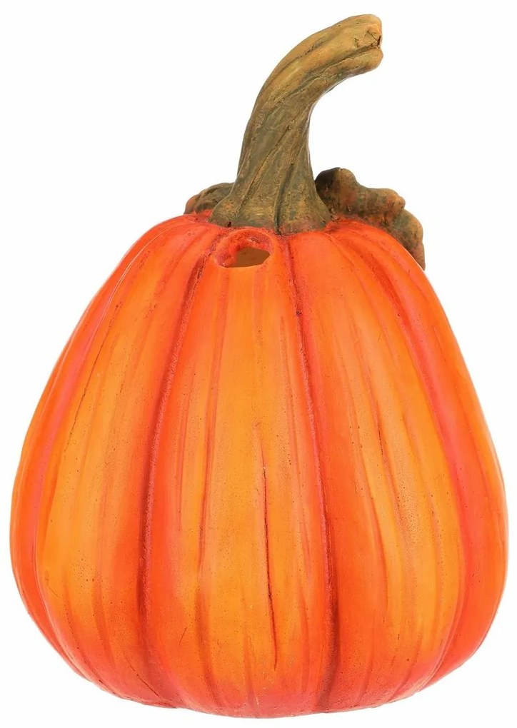 Jesienne dekoracje LED Migająca dynia z twarzą, 21 x 21 x 29 cm, ceramika