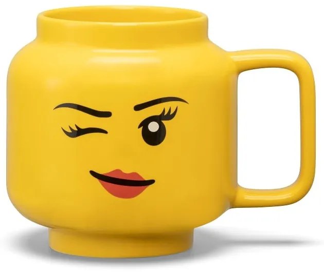 Żółty ceramiczny kubek dla dzieci 530 ml Head – LEGO®