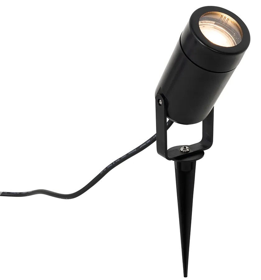 Zewnetrzna Regulowana czarna lampa kolcowa IP65 - Solo Eco Nowoczesny Oswietlenie zewnetrzne