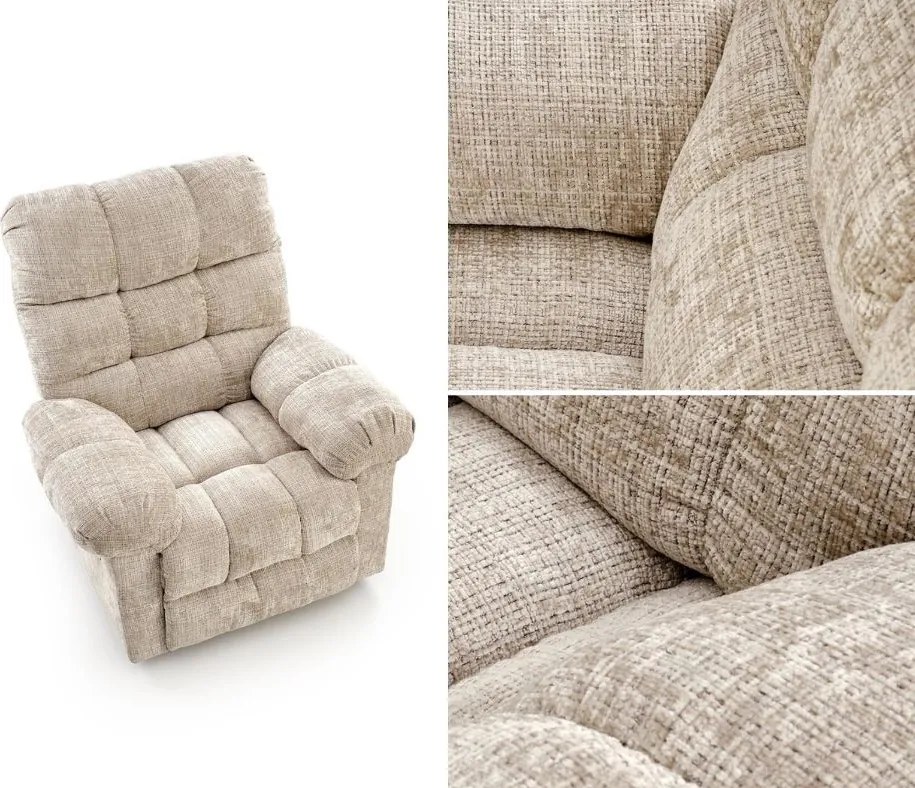 Fotel rozkładany elektrycznie Amore Halmar