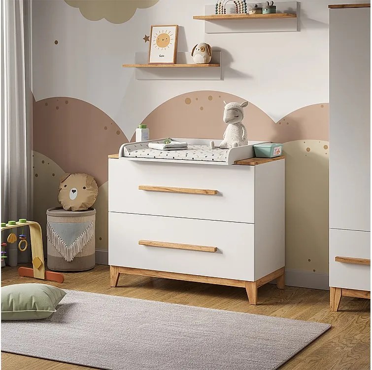 Przewijak biały/artystyczny 108x70x98 malia