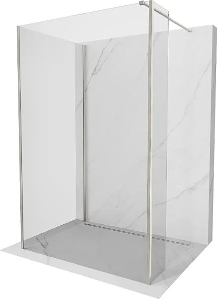 Mexen Kioto ścianka prysznicowa Walk-in 105 x 100 x 40 cm, transparent, nikiel szczotkowany - 800-105-100-221-97-00-040