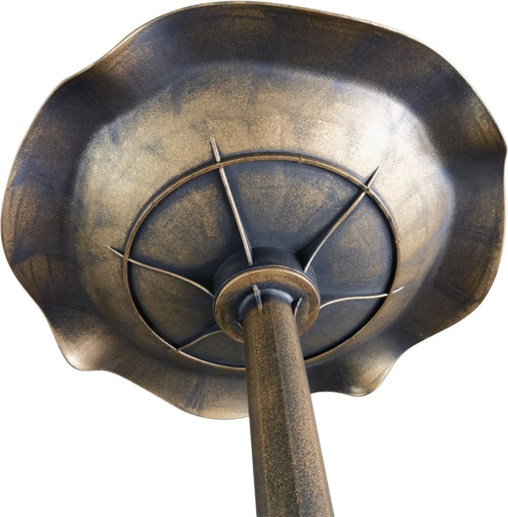 Outsunny Kąpielisko dla Ptaków z Podstawką 71cm Karmnik Wodny Liść Lotosu dla Dzikich Ptaków Brąz | Aosom PL