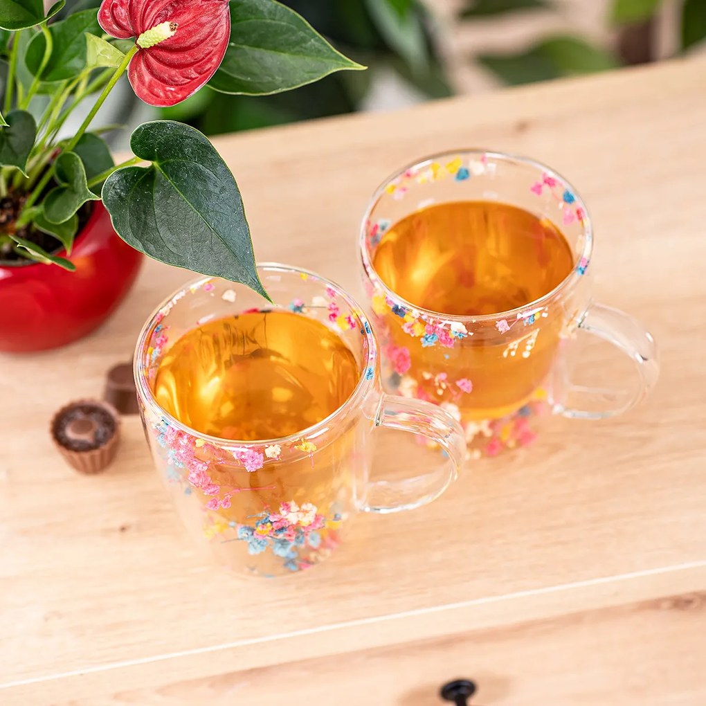 4Home Szklanka termiczna Floral Hot&Cool 300 ml, 2 szt.