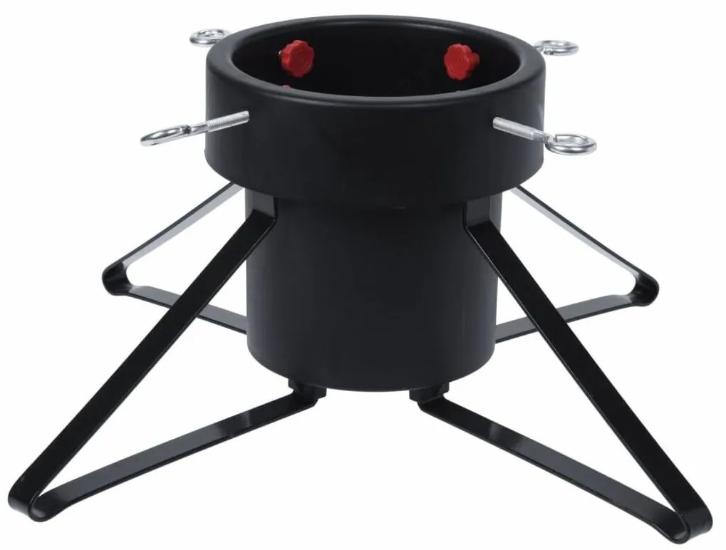 Stojak na choinkę bożonarodzeniową Tetragon, czarny, 46x46x19cm