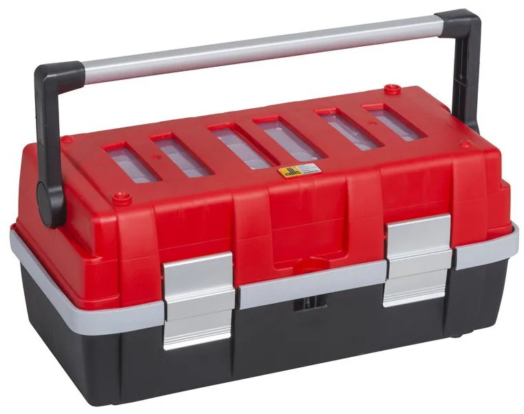 Plastikowa walizka z wysuwanymi półkami McPlus Alu C 22