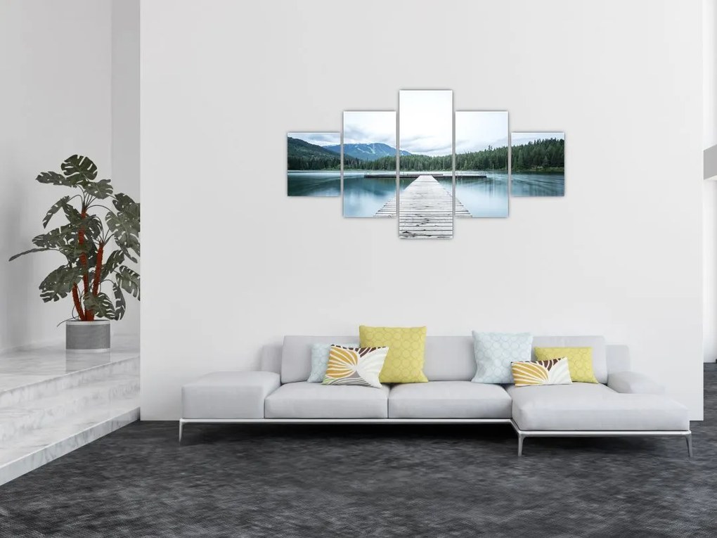 Obraz - Patrząc z molo (125x70 cm)