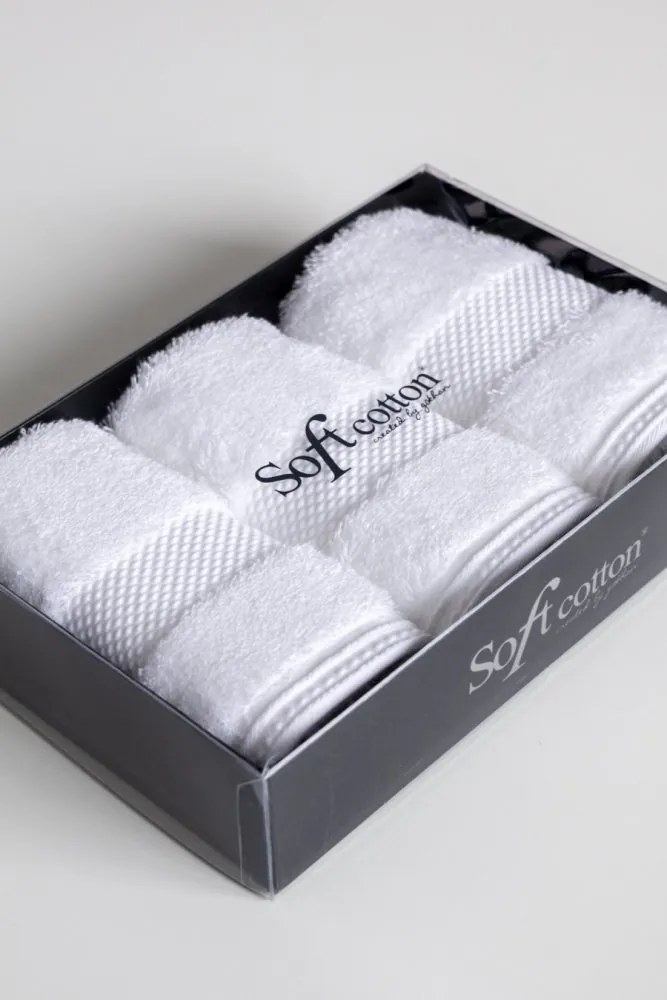 Zestaw podarunkowy małych ręczników DELUXE, 3 szt Biały