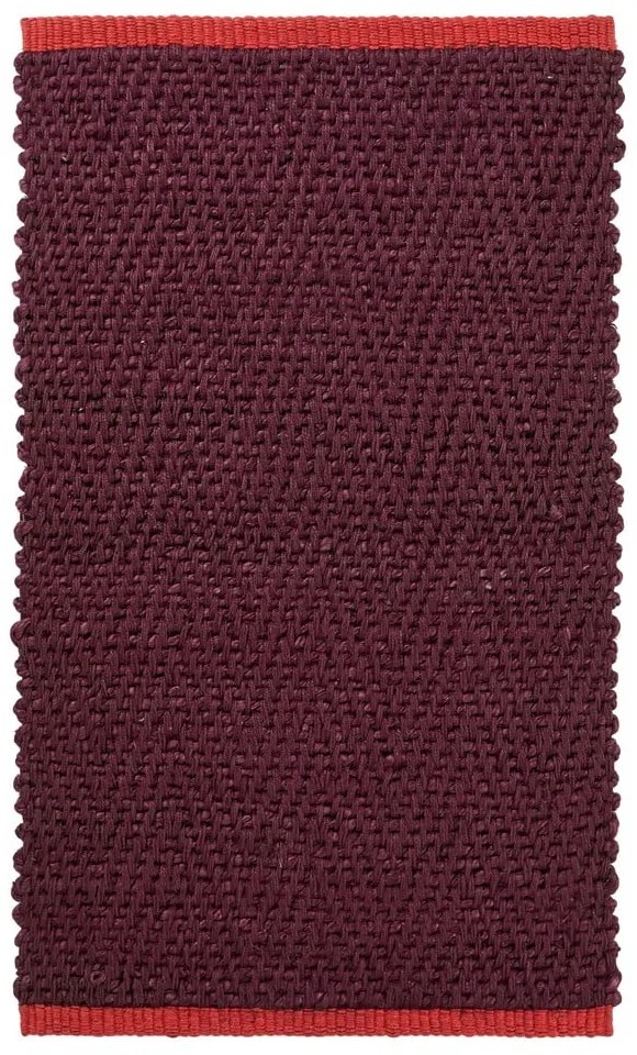 Bordowy dywan z juty 50x80 cm Notes – Mette Ditmer Denmark
