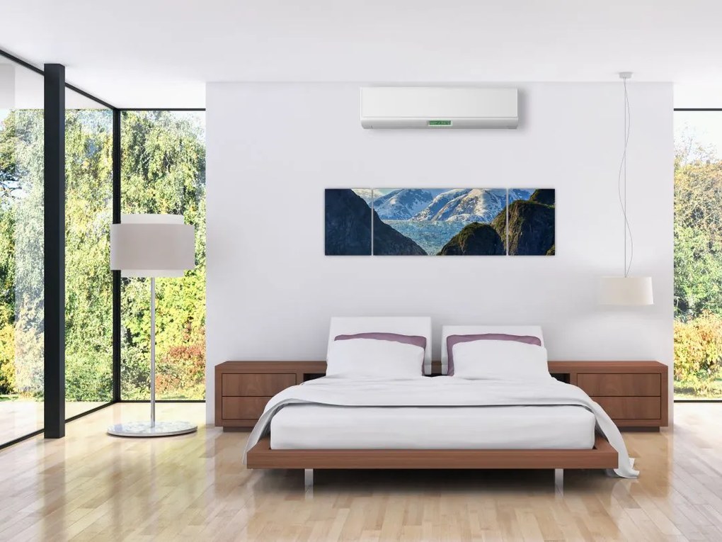 Obraz krajobrazu z górami (170x50 cm)