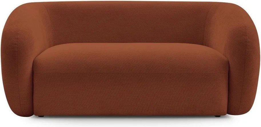 Pomarańczowa sofa z tkaniny szenilowej 160 cm Celine – Bobochic Paris