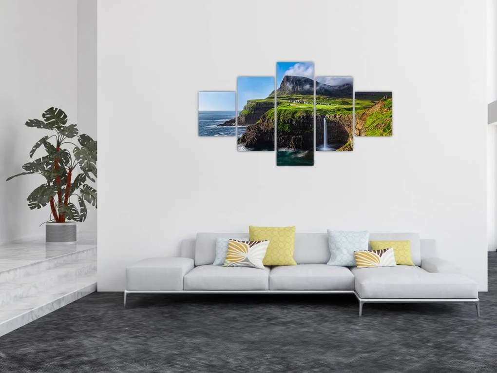 Obraz - Wodospad Múlafossur (125x70 cm)
