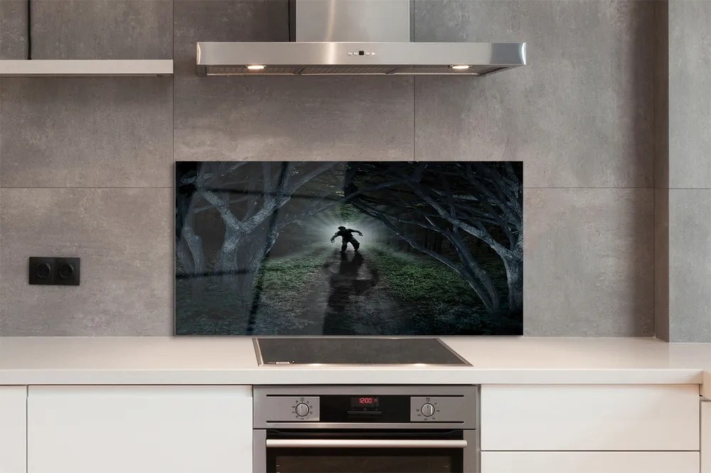 Panel nad Blat Kuchenny Mroczna Postać w Ciemnym Lesie