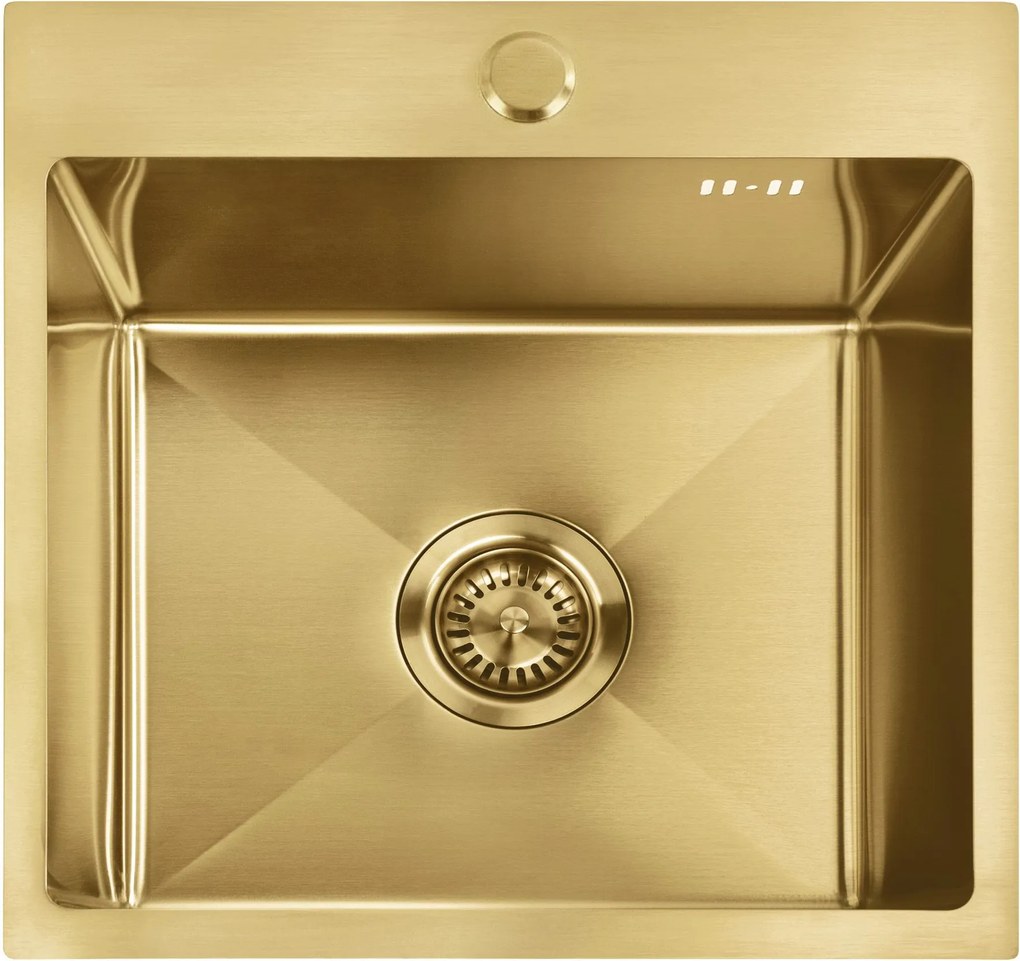 Zlewozmywak stalowy REA Leo 40 Złoty szczotkowany
