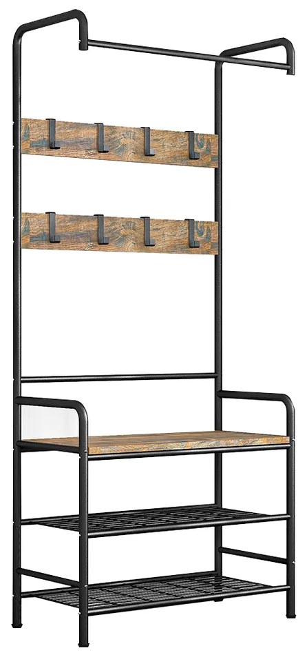 Stojak na buty Kelam, 79 x 32 x 185 cm