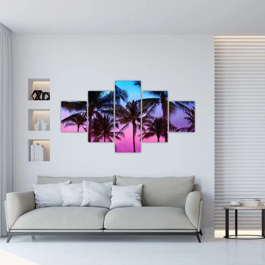 Obraz - Palmy w Miami (125x70 cm)