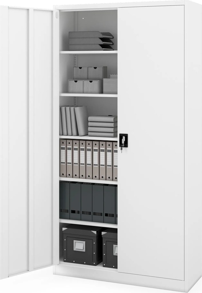 Szafa biurowa metalowa biała JAN II H2200 1150 x 2200 x 400 mm