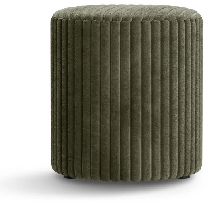 Zielony sztruksowy puf Dia – Micadoni