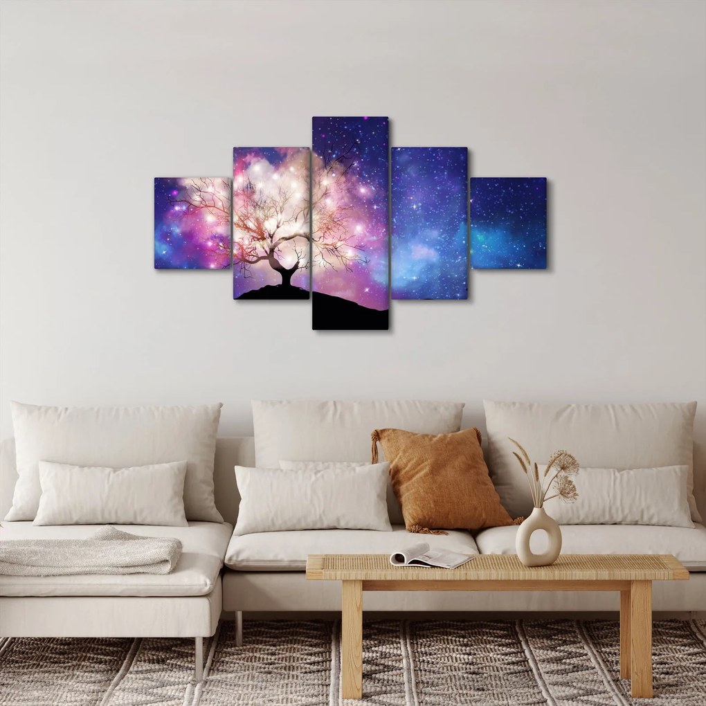 Obraz - Kosmiczne drzewo (125x70 cm)