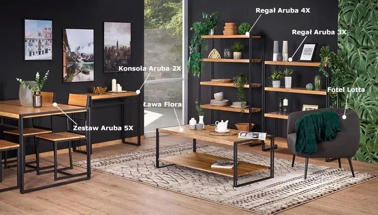 Industrialny zestaw złoty dąb H4-C57