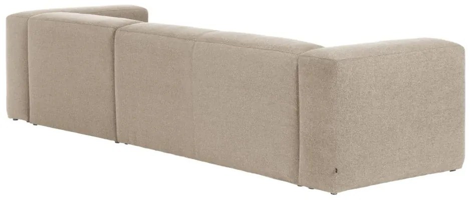 Beżowy narożnik (prawostronny) Blok – Kave Home