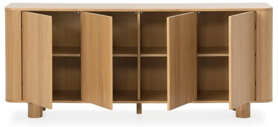 Komoda w dekorze dębu w naturalnym kolorze 180x75x40 cm Padoc – MOME