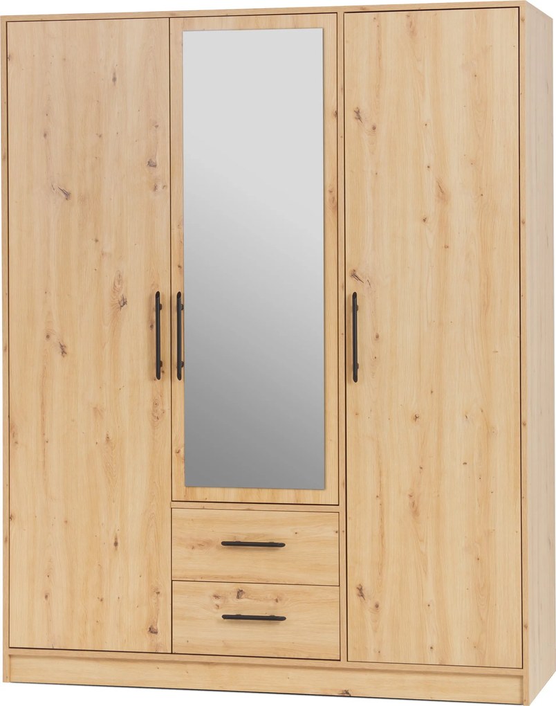 Szafa VANO - Dąb artisan / Z lustrem / 150 cm
