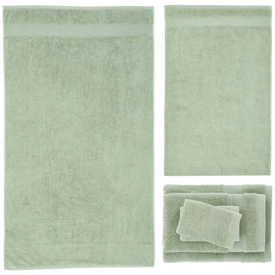 Zielone bawełniane ręczniki frotte zestaw 6 szt. Anti-Bacterial – Catherine Lansfield