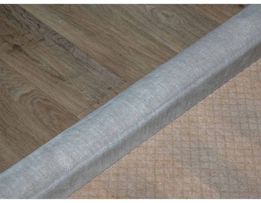 Jasnoszare tapicerowane łóżko dwuosobowe ze schowkiem ze stelażem 160x200 cm Jade – Bobochic Paris