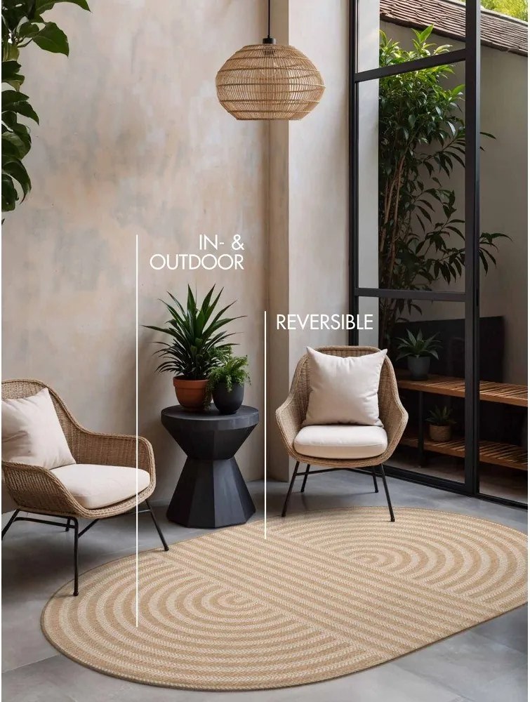 Kremowy/w naturalnym kolorze dywan odpowiedni na zewnątrz 160x230 cm Haringey Woodfield – Ted Baker