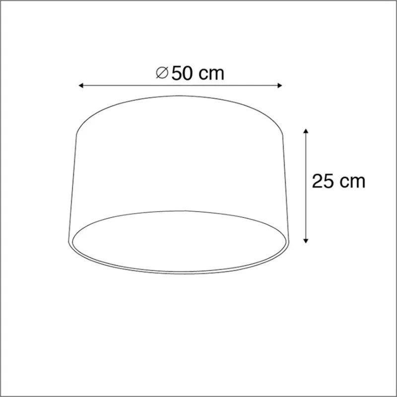 Abażur materiałowy beżowy z tkaniny boucle 50/50/25