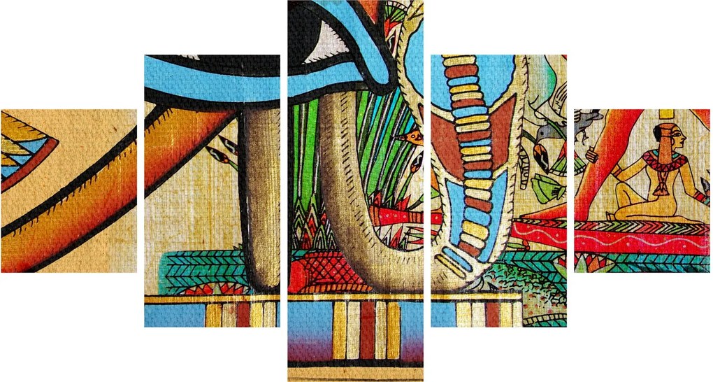 Obraz motywami egipskimi (125x70 cm)