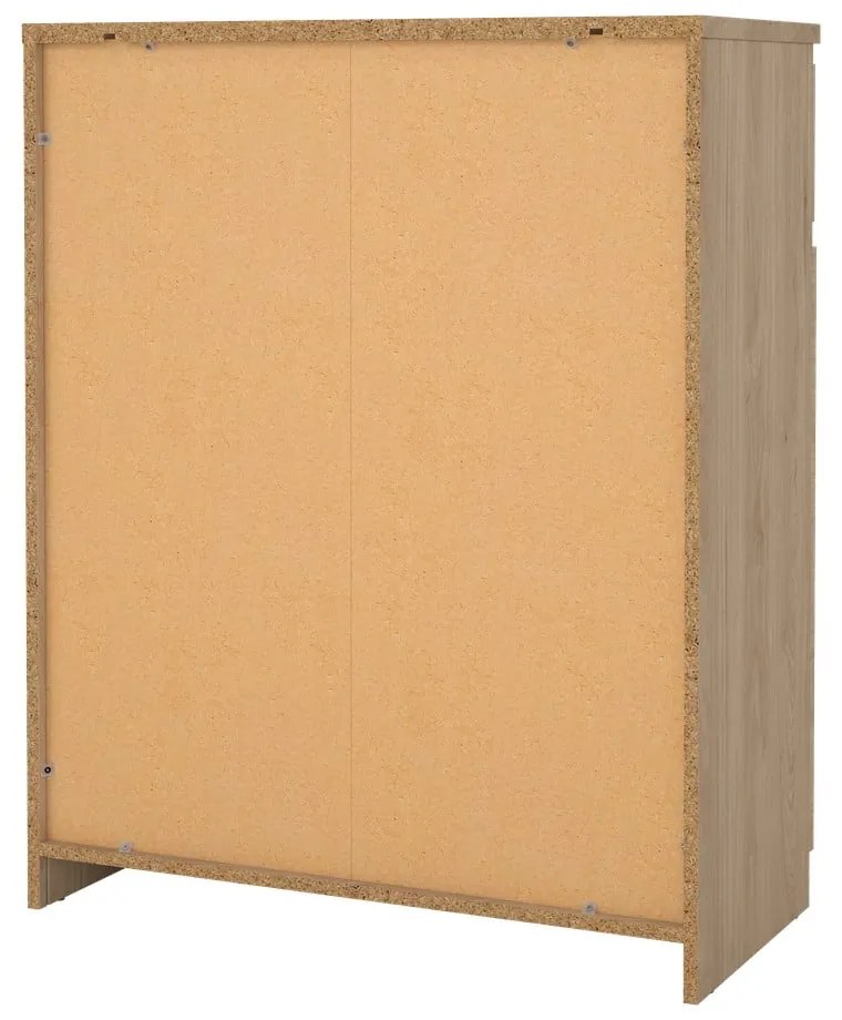 Komoda w dekorze dębu w naturalnym kolorze 80x100x40 cm Naia – Tvilum