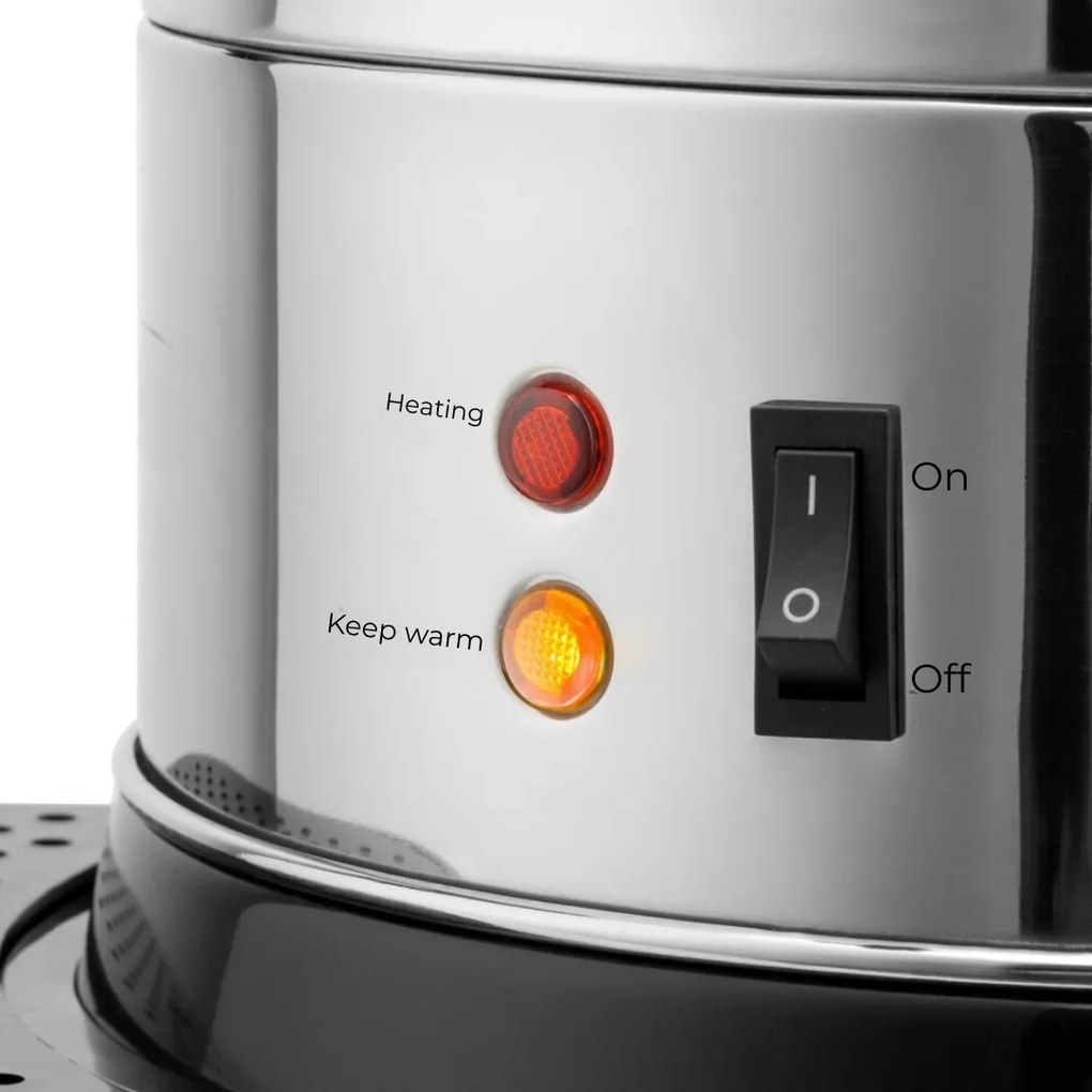 Podgrzewacz do wina/herbaty COZY, 6,8l, srebrna Jurhan