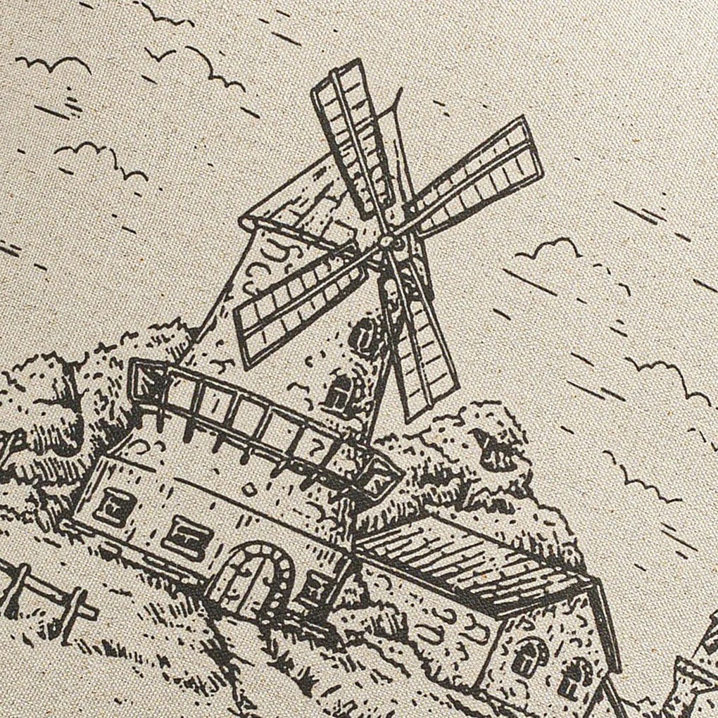 Poszewka na poduszkę Countryside Windmill 45x45 cm
