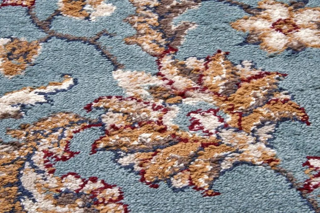 Dywan Luxor Perski Florystyczny miętowo - kremowy 80 cm x 240 cm