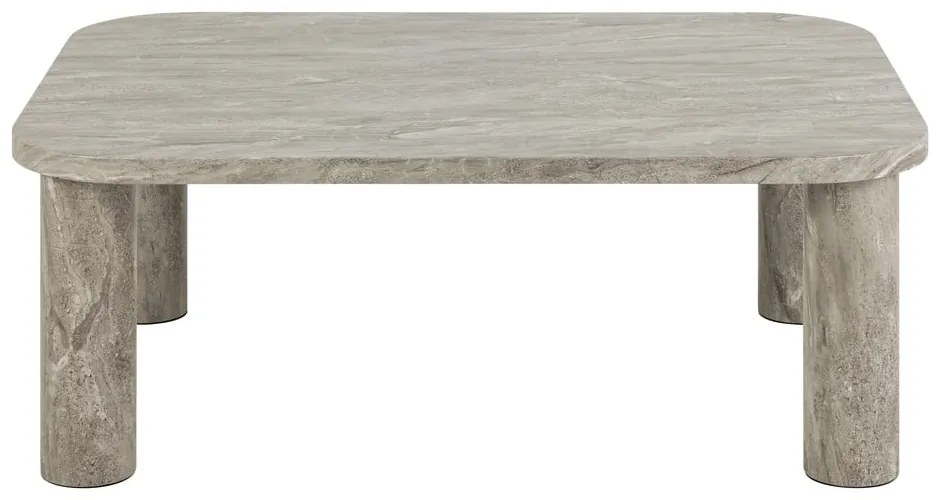 Jasnoszary stolik w dekorze marmuru 75x100 cm Solano – Actona