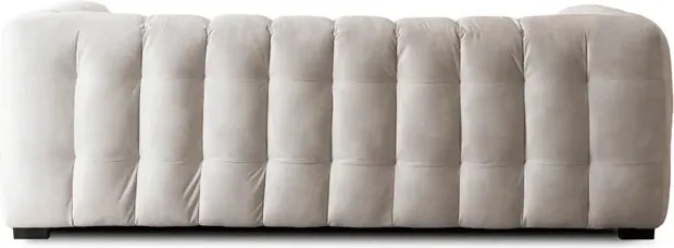 Sofa MODERNO 3S Trzyosobowa Kremowa Welurowa Nowoczesna