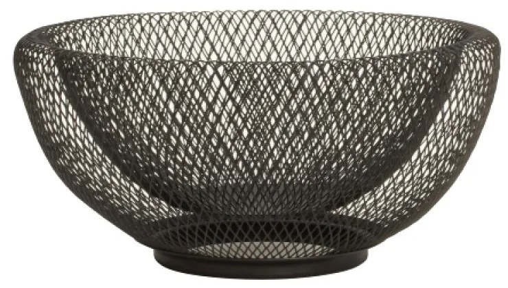 Kosz na owoce z czarnego metalu Ø 25 cm